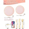 image:imageWDF 150pcs Blue plastic Plates  Navy Blue Plates Disposable  4th of July plates  25guest Disposable Dinnerware Sets for PartyWeddingBirthdayFathers DayPink and Gold