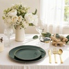 image:imageWDF 150pcs Blue plastic Plates  Navy Blue Plates Disposable  4th of July plates  25guest Disposable Dinnerware Sets for PartyWeddingBirthdayFathers DayGreen