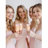 image:imageWDF 36PCS Pink Champagne Flutes Plastic  6 OZ Pink Glitter Disposable Champagne Flutes for WeddingBirthdayPartiesBridal ShowerSummerPink