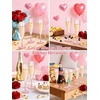 image:imageWDF 36PCS Pink Champagne Flutes Plastic  6 OZ Pink Glitter Disposable Champagne Flutes for WeddingBirthdayPartiesBridal ShowerSummerPink