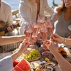 image:imageWDF 36PCS Pink Champagne Flutes Plastic  6 OZ Pink Glitter Disposable Champagne Flutes for WeddingBirthdayPartiesBridal ShowerSummerRose